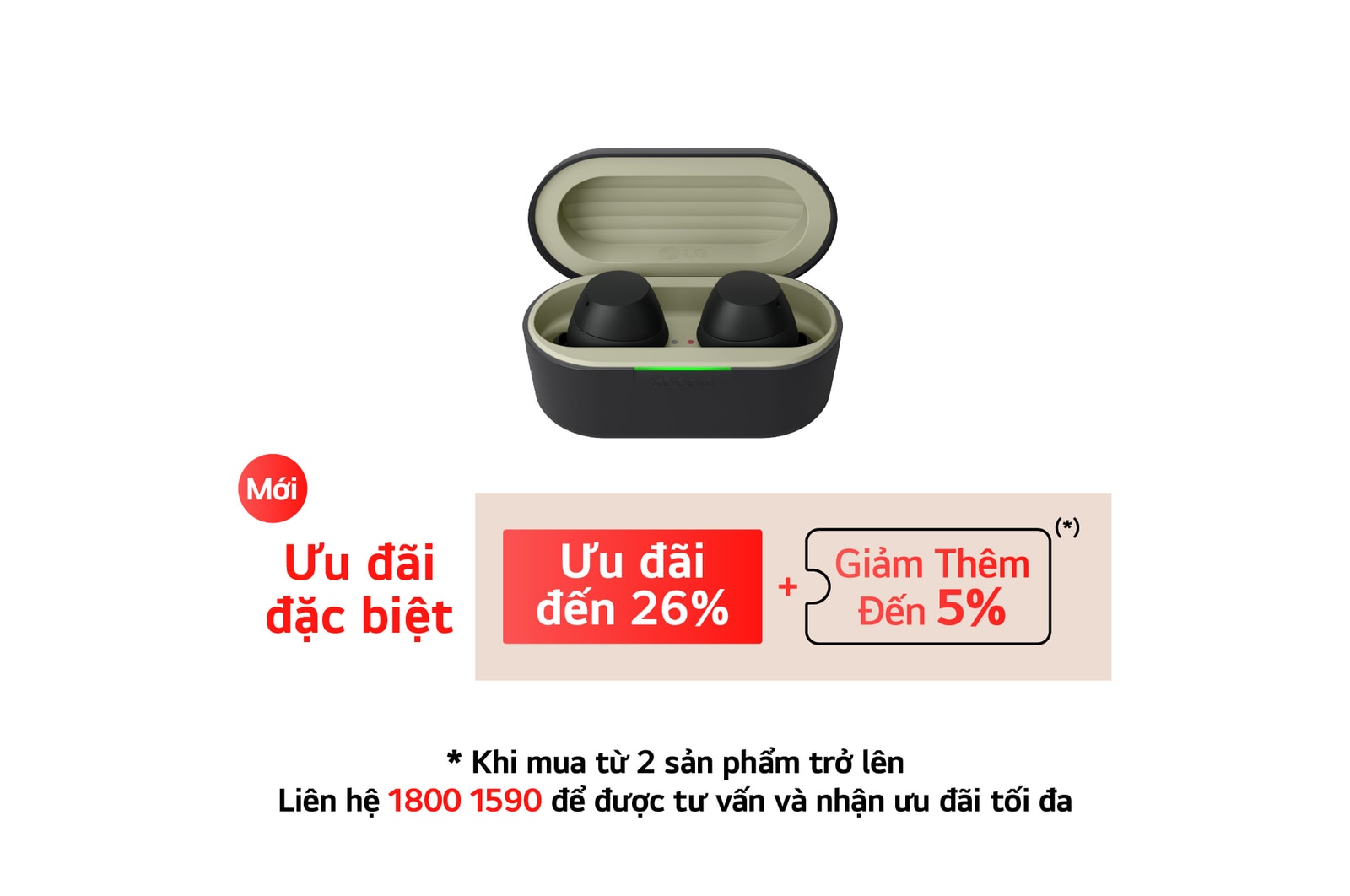 cradle side view with earbuds apart
